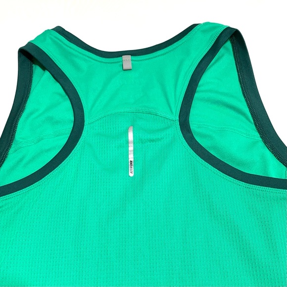 Nike Green Dri-Fit Sleeveless Running Tank Top Size Large - Picture 6 of 10